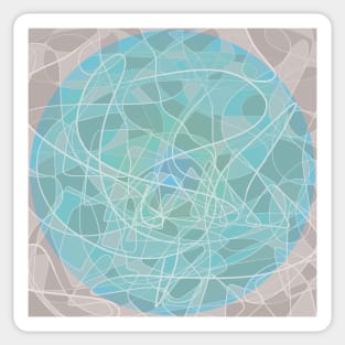 Mosaic Blue Planet Sticker